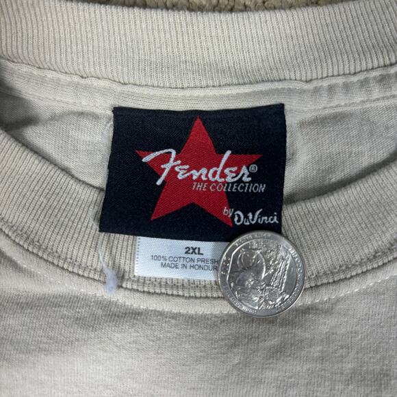 y2k 2000s style Fender hawaii tiki longsleeve shirt floral mens XXL surfwear - Picture 6 of 8